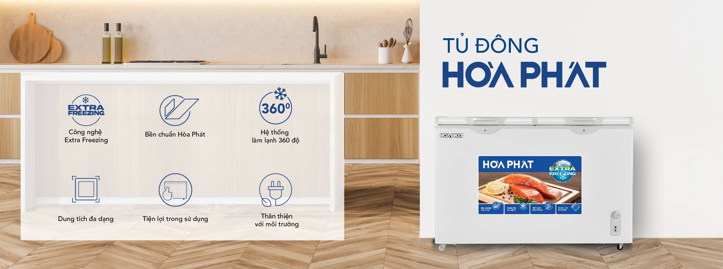 Tủ bảo quản Hòa Phát 2 ngăn 245 lít HPF- BD6245